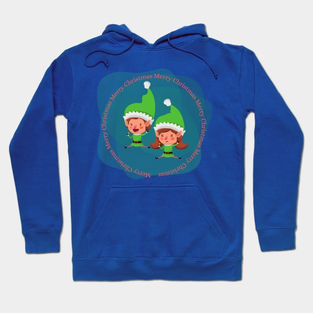 Santa elves Hoodie by Paciana Peroni